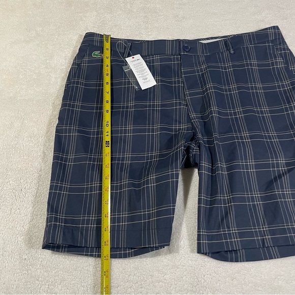Lacoste Mens Twill Navy Blue Classic Fit Alligator Logo Shorts Size 40 - Picture 9 of 9